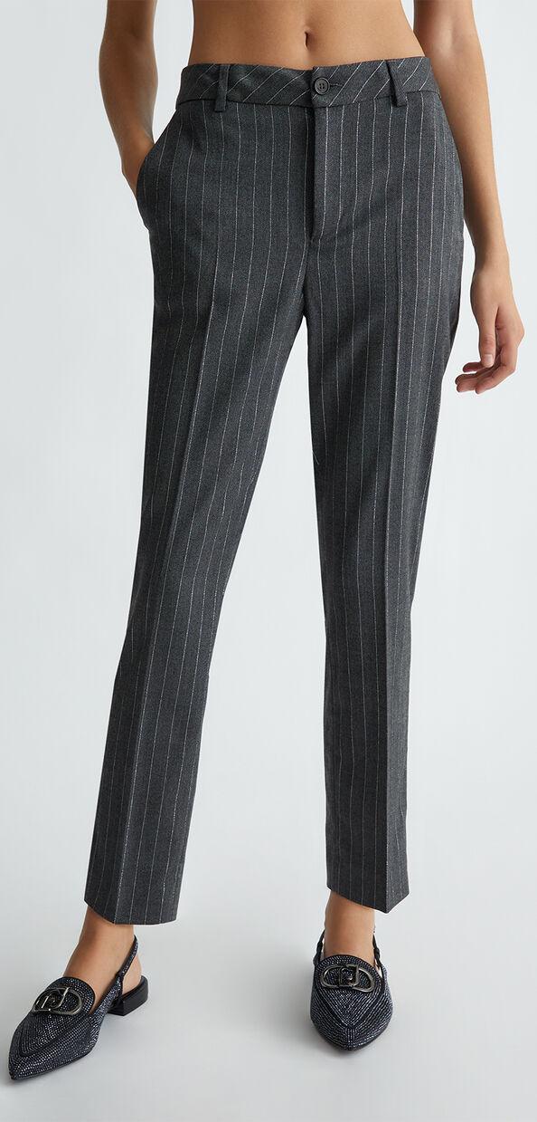 Liu Jo Pantaloni chino gessati