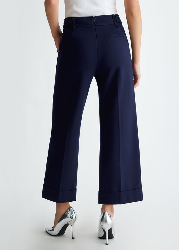 Liu Jo Pantaloni Cropped Con Cintura