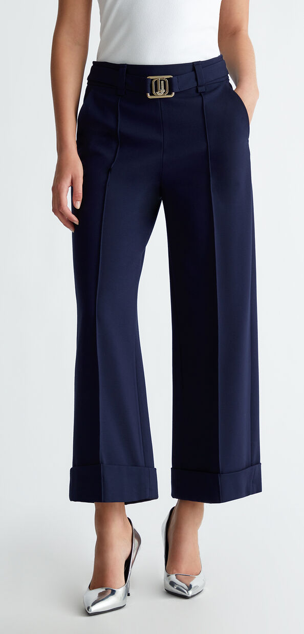 Liu Jo Pantaloni cropped con cintura