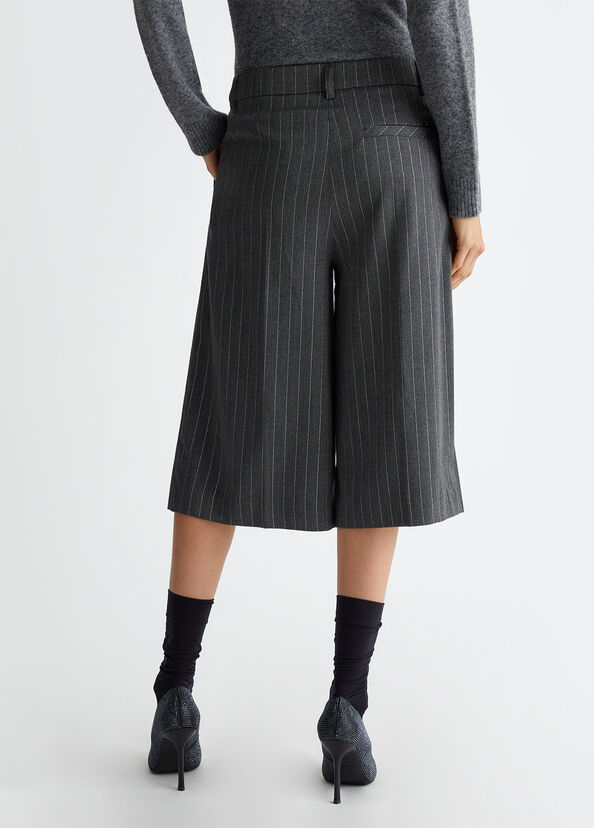 Liu Jo Pantaloni Culotte Gessati