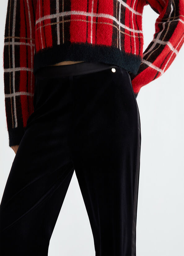 Liu Jo Pantaloni Eleganti In Velluto