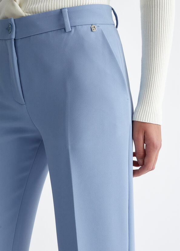 Liu Jo Pantaloni Flare In Crêpe