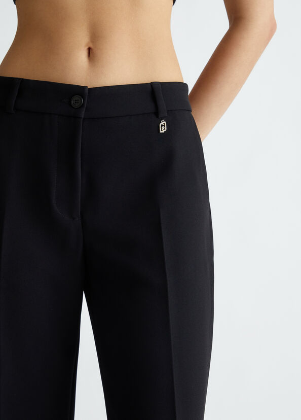 Liu Jo Pantaloni Flare In Crêpe