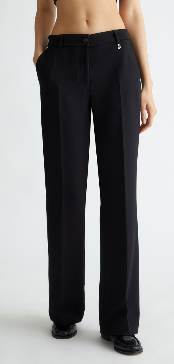 Liu Jo Pantaloni flare in crêpe