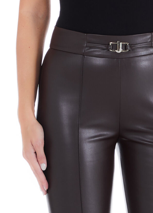 Liu Jo Pantaloni Flare In Tessuto Spalmato