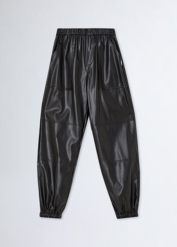 Liu Jo Pantaloni Jogging In Tessuto Spalmato