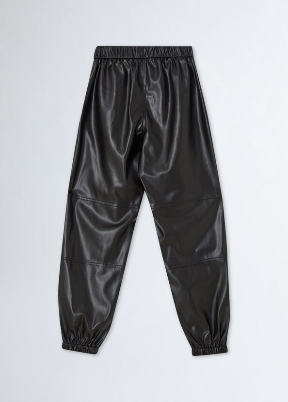 Liu Jo Pantaloni Jogging In Tessuto Spalmato