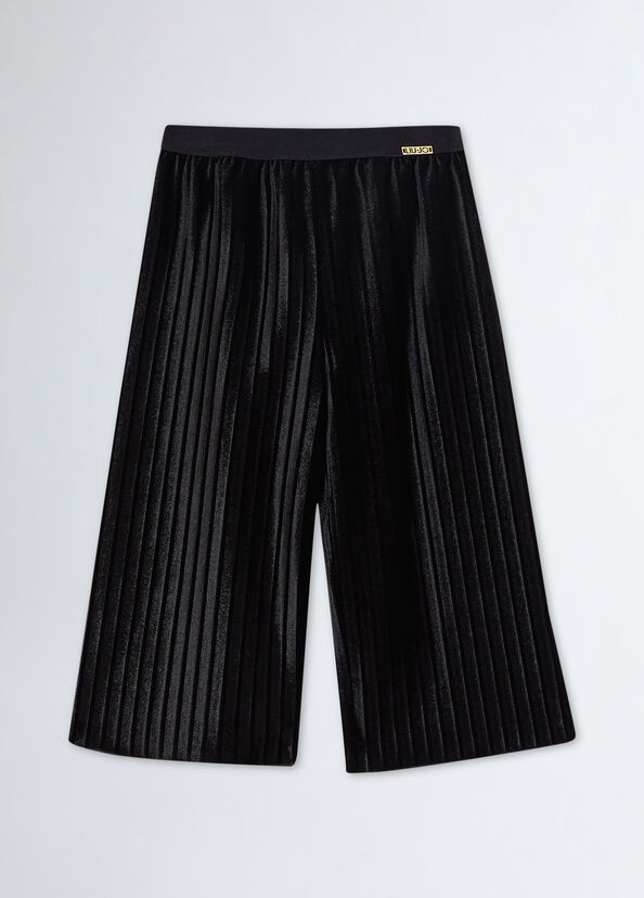 Liu Jo Pantaloni Plissé In Velluto