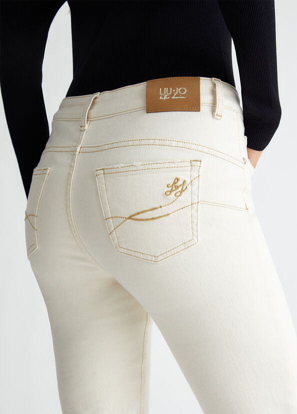 Liu Jo Pantaloni Skinny Bottom Up