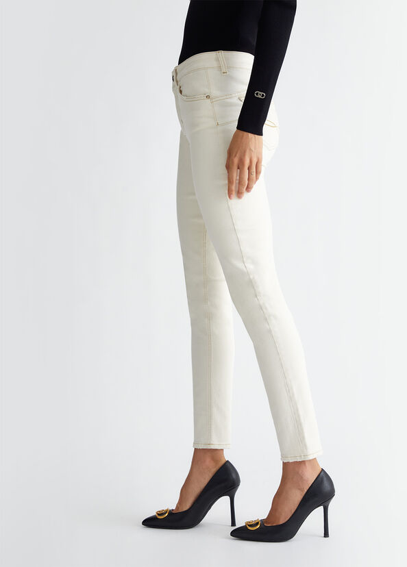 Liu Jo Pantaloni Skinny Bottom Up