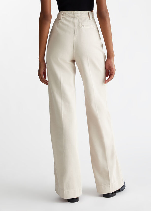 Liu Jo Pantaloni Straight In Cotone