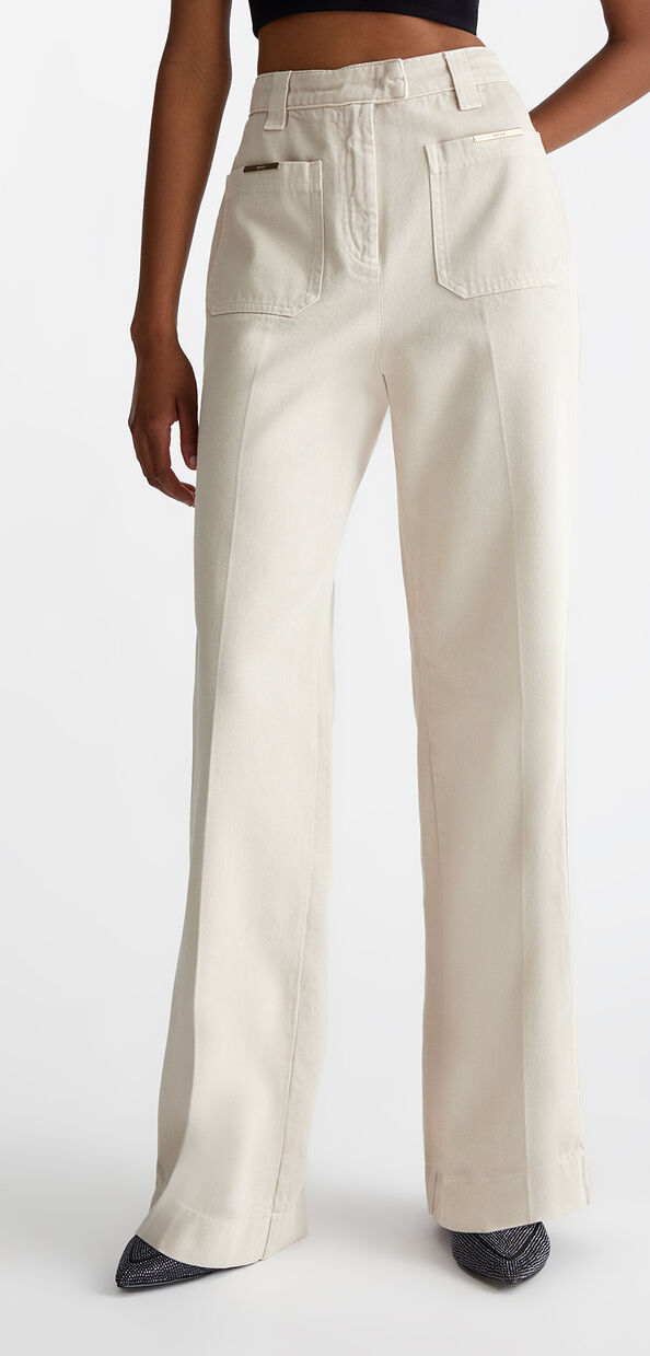 Liu Jo Pantaloni straight in cotone