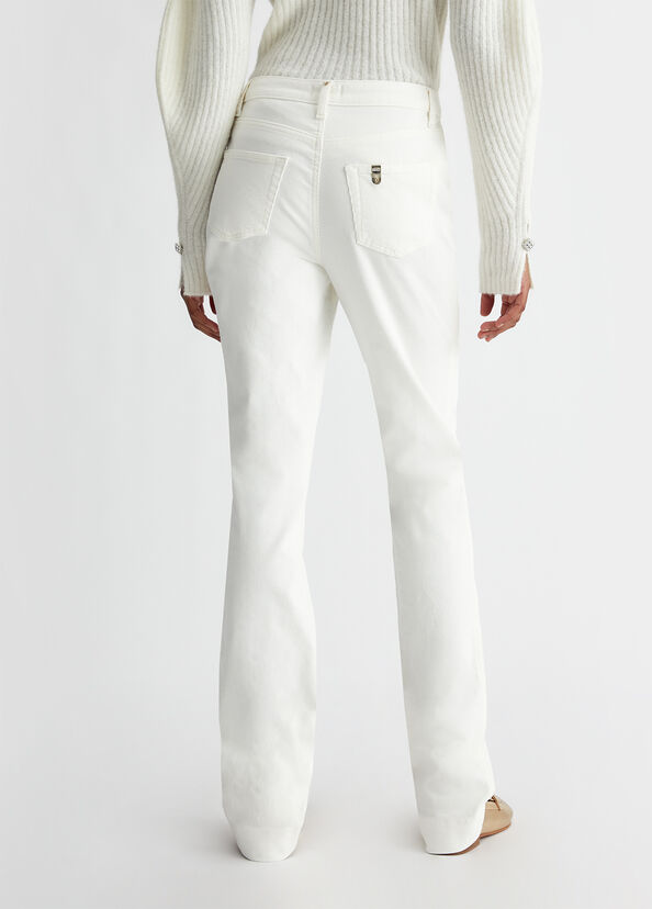 Liu Jo Pantaloni Straight In Velluto