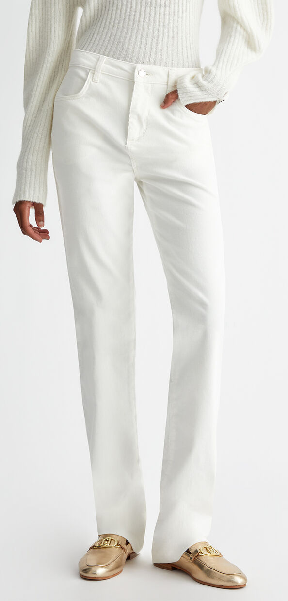 Liu Jo Pantaloni straight in velluto