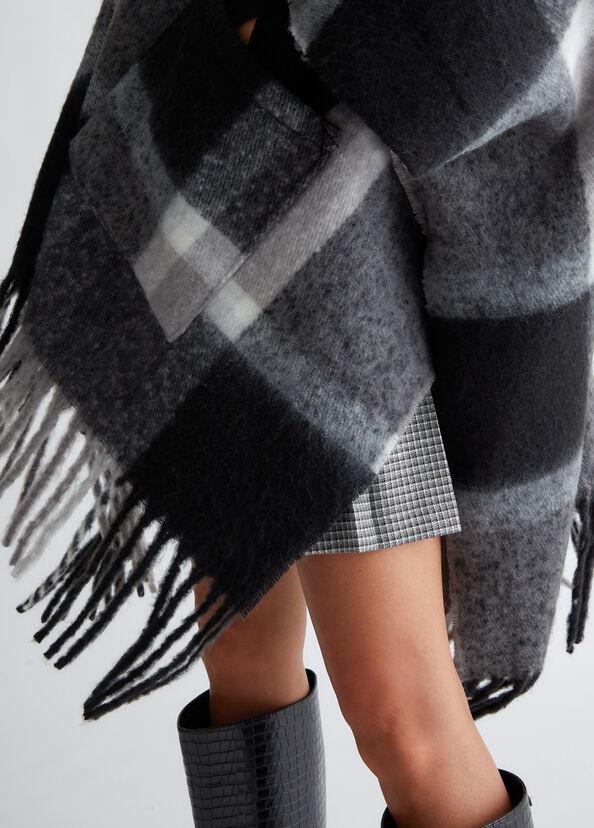 Liu Jo Poncho Jacquard Con Cappuccio