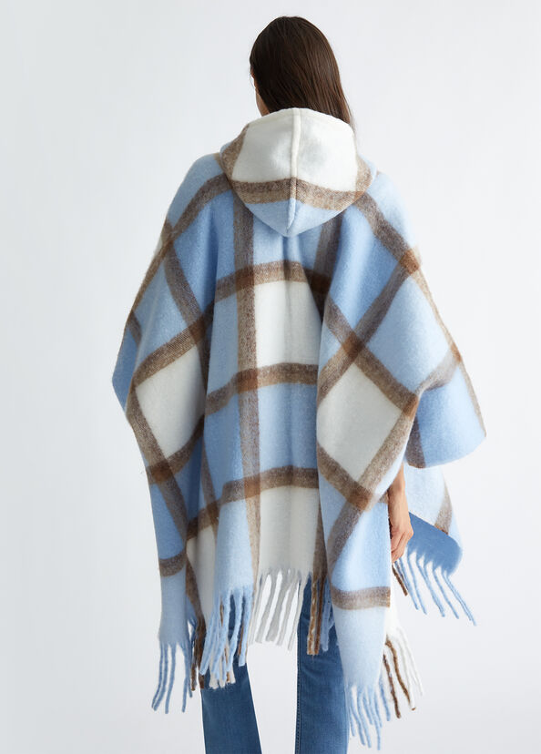 Liu Jo Poncho Jacquard Con Cappuccio