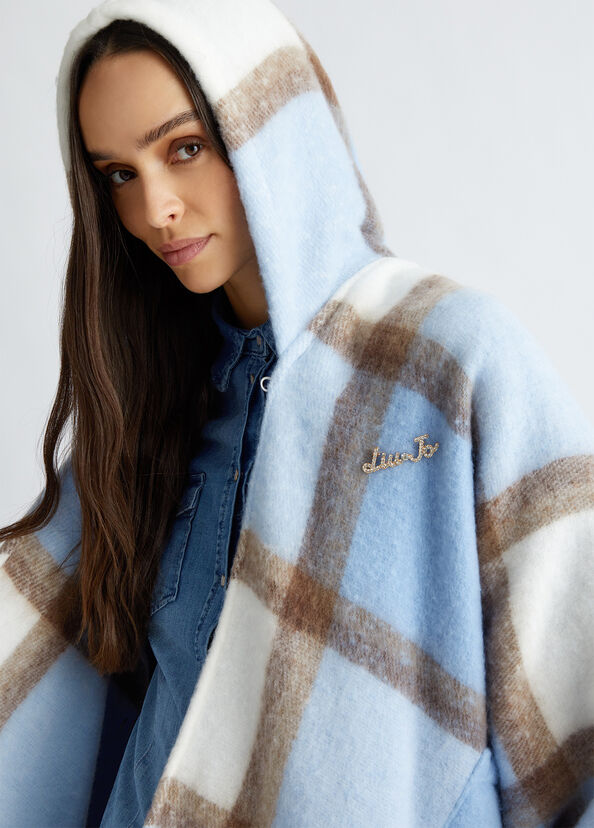 Liu Jo Poncho Jacquard Con Cappuccio
