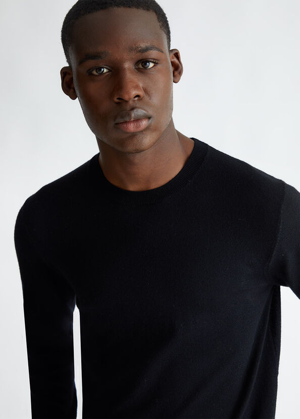 Liu Jo Pullover Nero 100% Lana