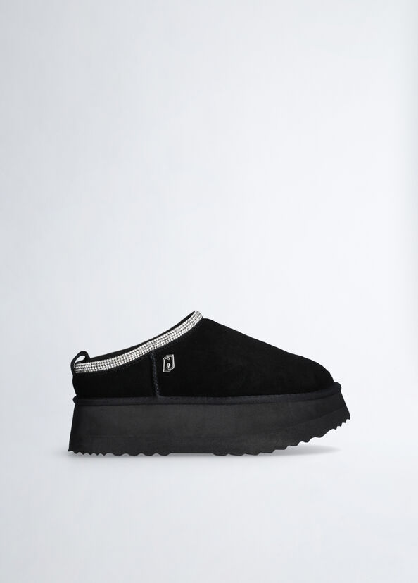 Liu Jo Sabot Platform Neri In Suede