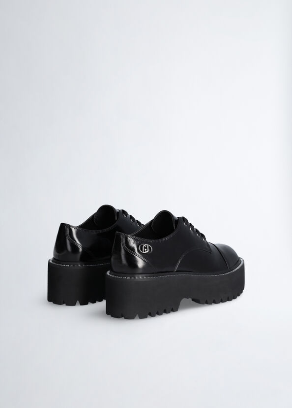 Liu Jo Scarpe Platform Nere In Vernice