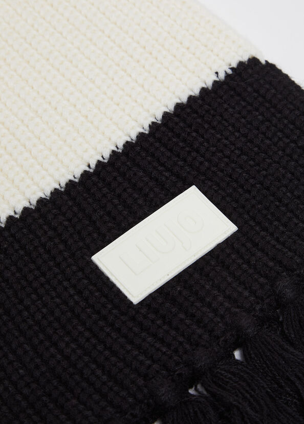 Liu Jo Sciarpa In Maglia Con Frange