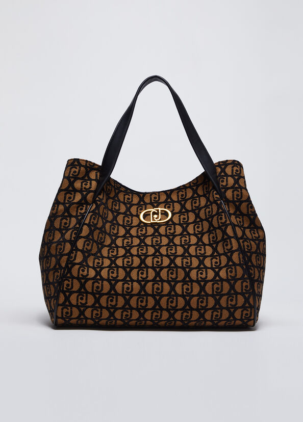 Liu Jo Shopping Bag Jacquard Con Logo