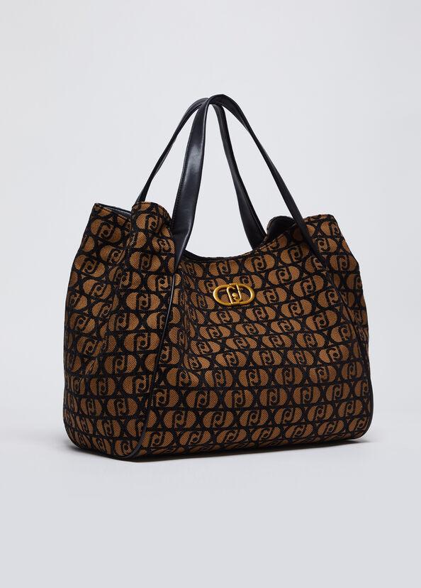 Liu Jo Shopping Bag Jacquard Con Logo