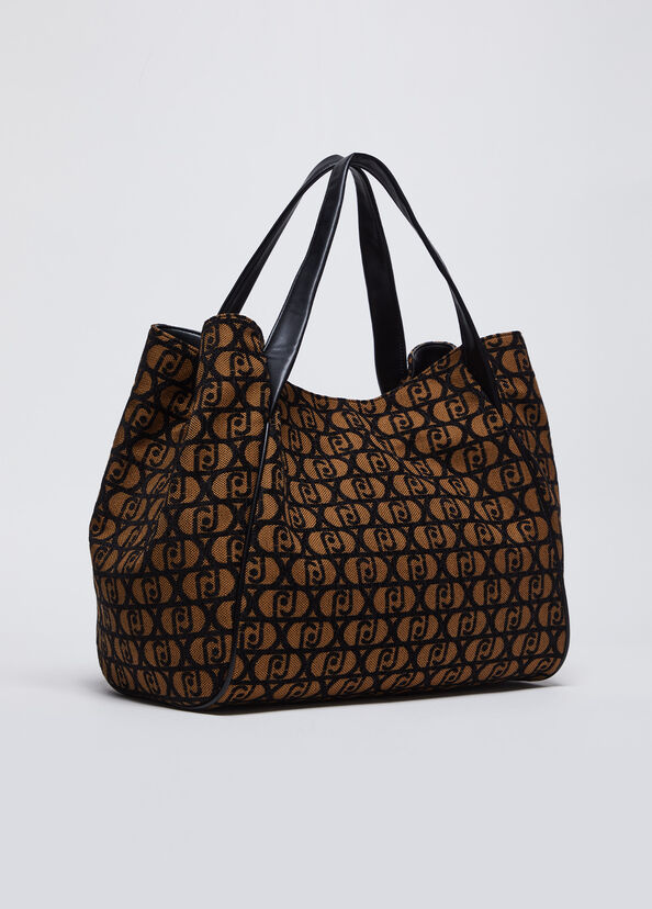 Liu Jo Shopping Bag Jacquard Con Logo