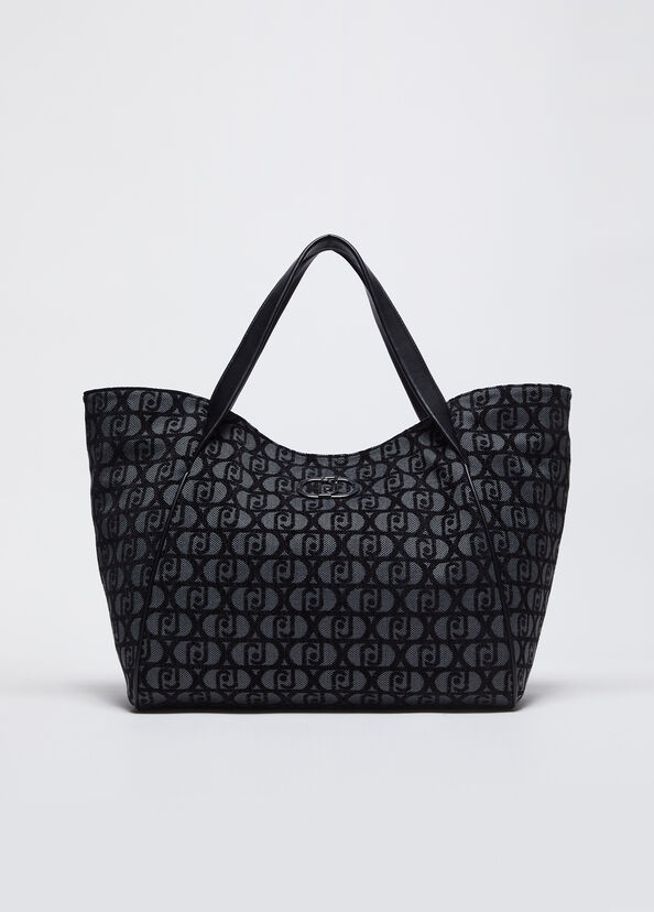 Liu Jo Shopping Bag Jacquard Con Logo