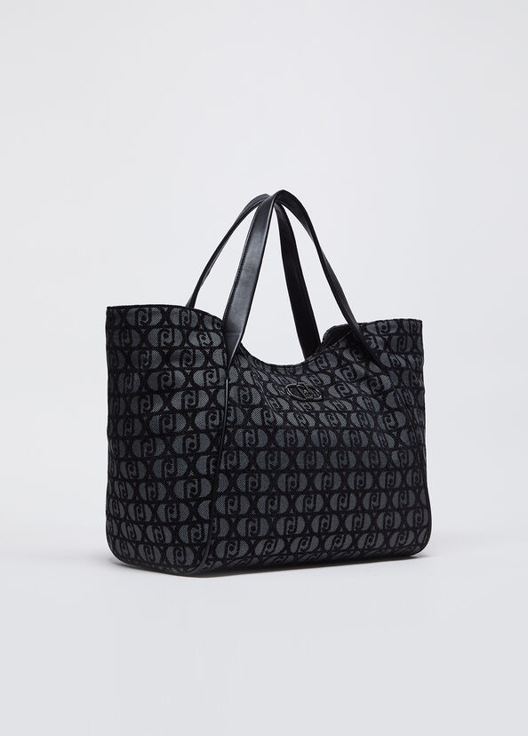 Liu Jo Shopping Bag Jacquard Con Logo