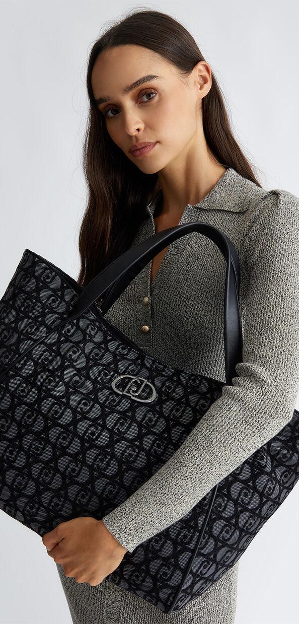 Liu Jo Shopping bag jacquard con logo