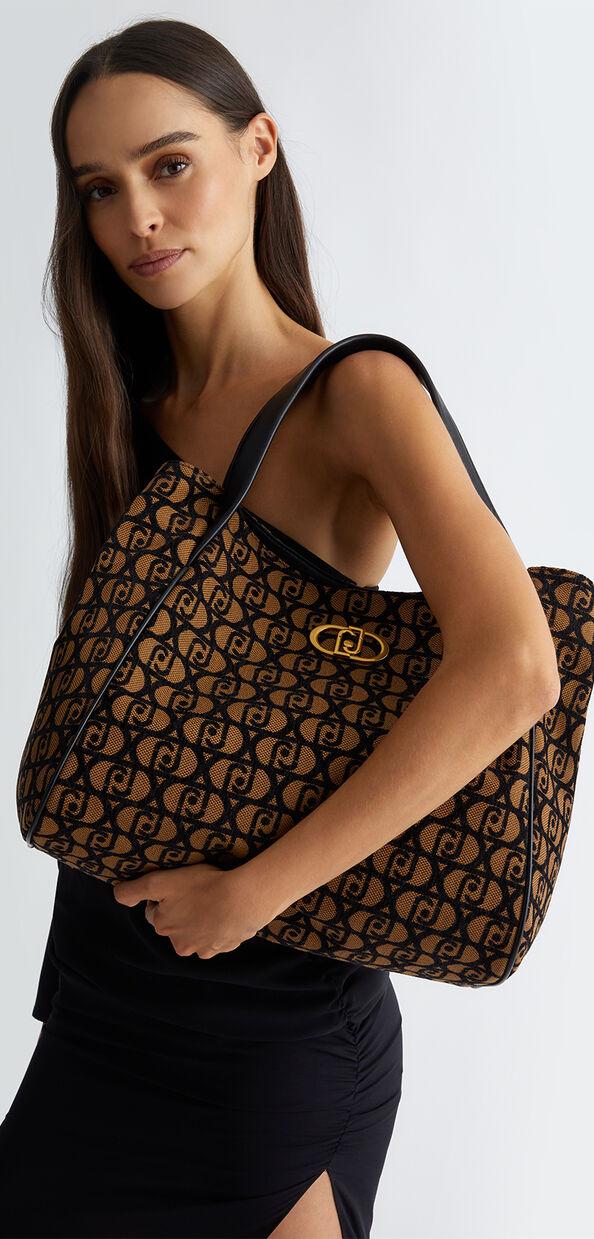 Liu Jo Shopping bag jacquard con logo
