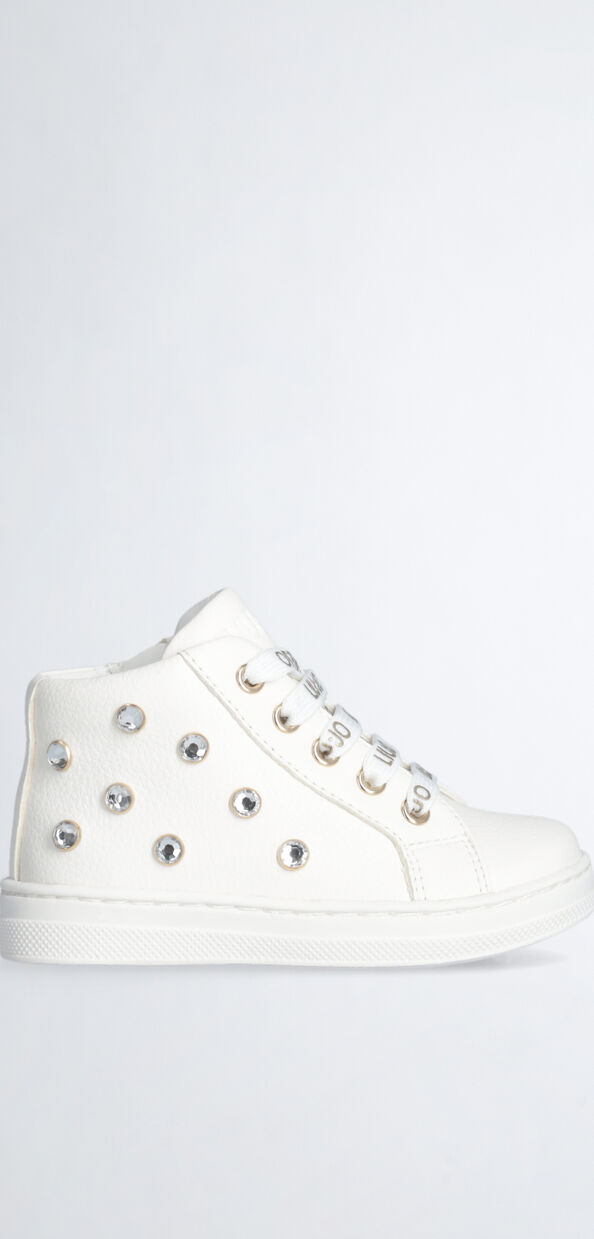 Liu Jo Sneakers bianche con pietre gioiello