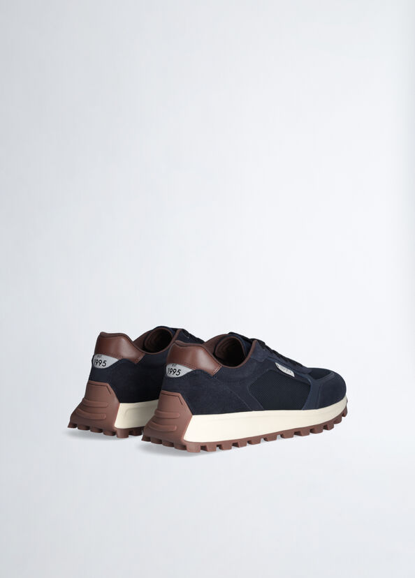 Liu Jo Sneakers Blu In Suede E Mesh