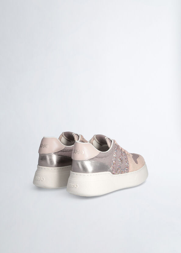Liu Jo Sneakers Con Maxi Logo Glitter