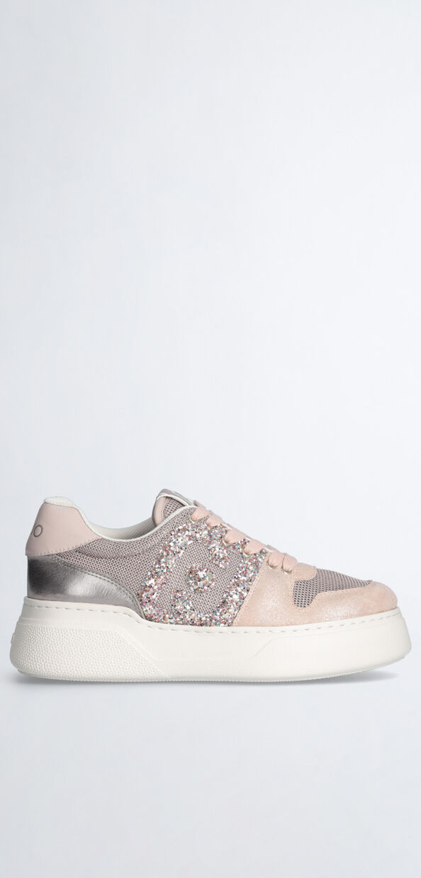 Liu Jo Sneakers con maxi logo glitter
