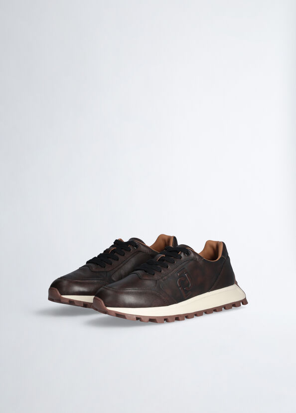 Liu Jo Sneakers Da Uomo In Pelle Spazzolata