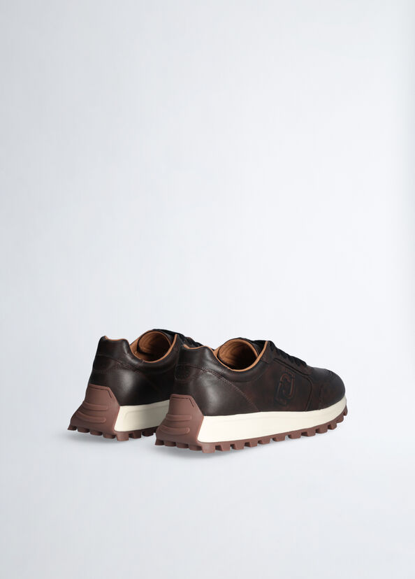 Liu Jo Sneakers Da Uomo In Pelle Spazzolata