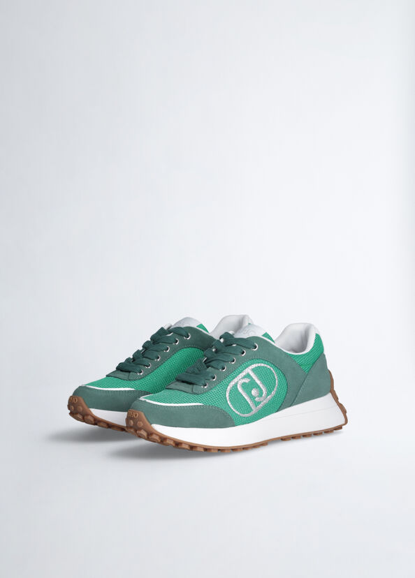 Liu Jo Sneakers In Suede E Brighty Mesh