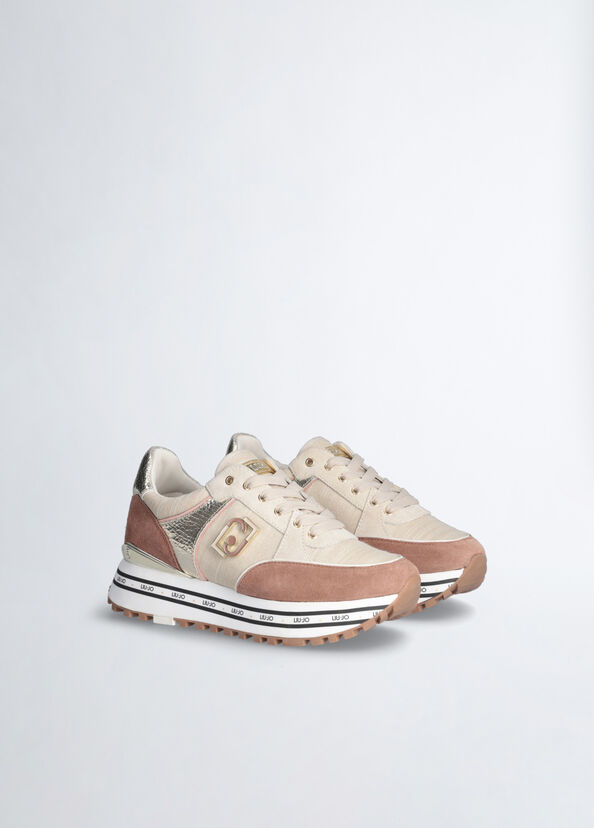 Liu Jo Sneakers In Suede E Crackle