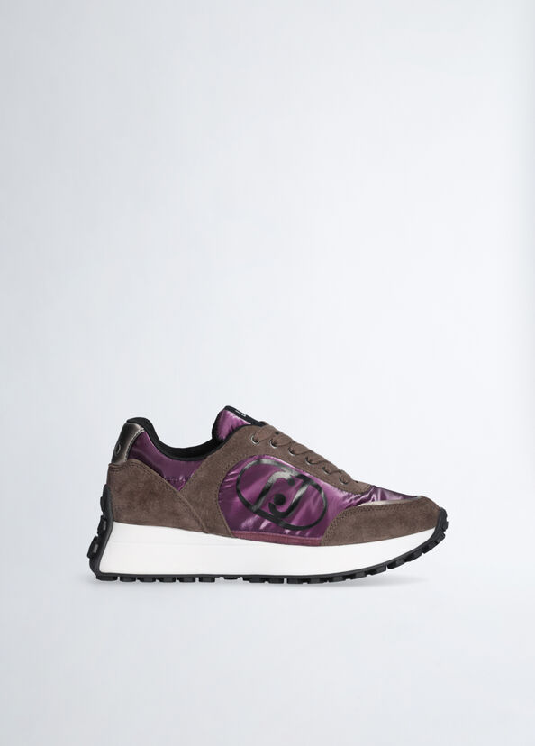 Liu Jo Sneakers In Suede E Nylon