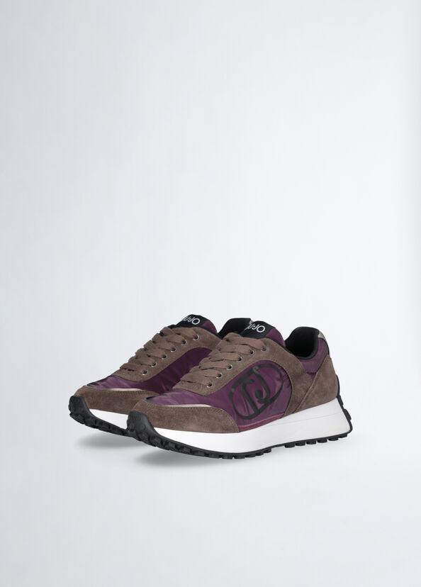 Liu Jo Sneakers In Suede E Nylon