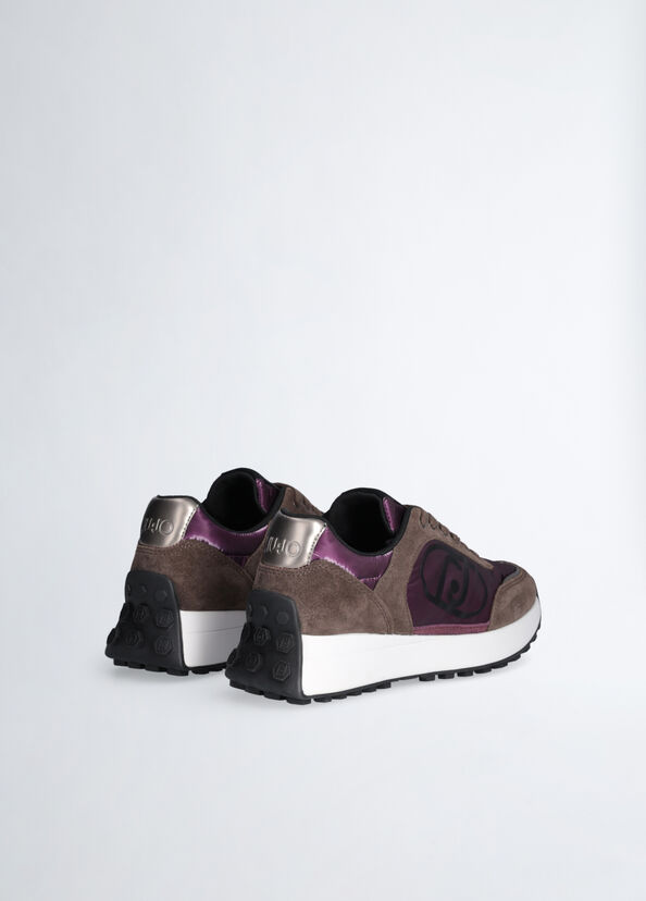 Liu Jo Sneakers In Suede E Nylon