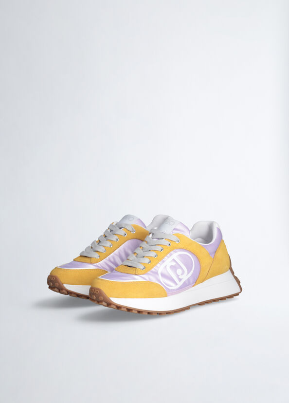 Liu Jo Sneakers In Suede E Nylon