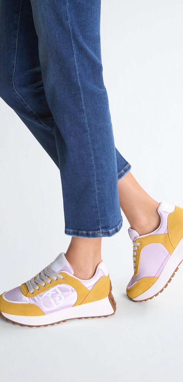 Liu Jo Sneakers in suede e nylon
