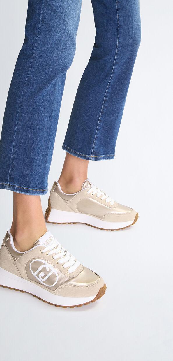 Liu Jo Sneakers in suede e nylon