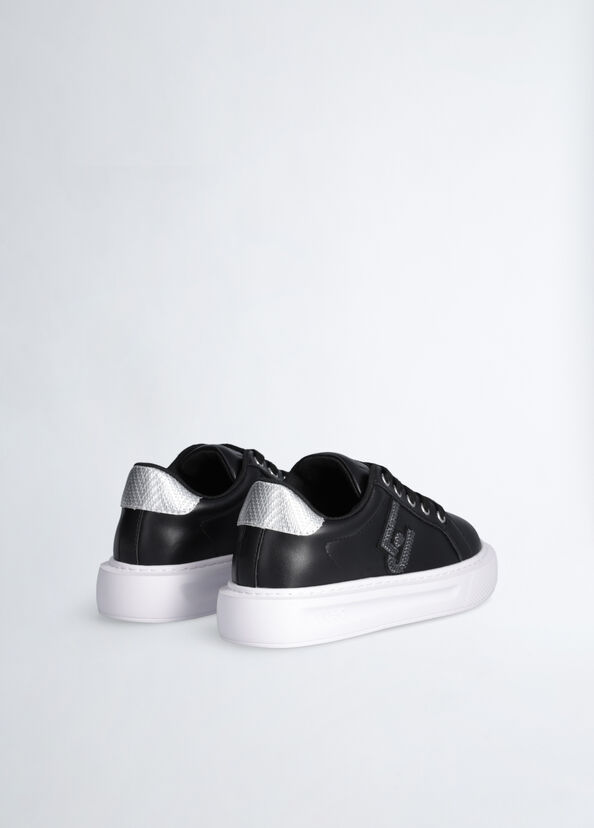 Liu Jo Sneakers Nere Con Patch Logo