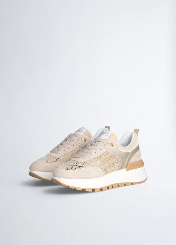 Liu Jo Sneakers Platform Con Micro Paillettes