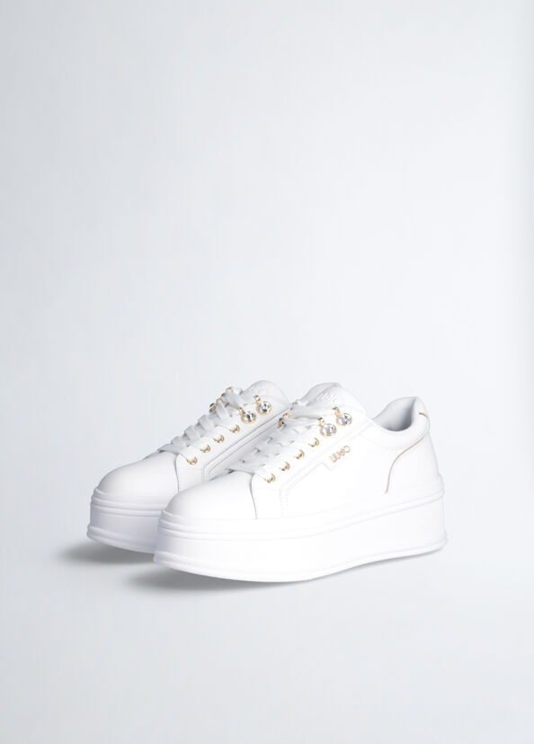Liu Jo Sneakers Platform Con Pietre Gioiello