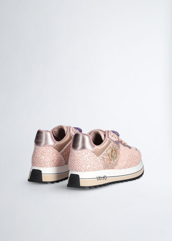 Liu Jo Sneakers Platform Full Glitter